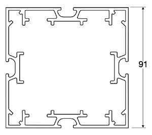 ACHTE Aluminiumprofil 10.70 Zeichnung ACHTE Aluminiumprofil 10.70 Zeichnung