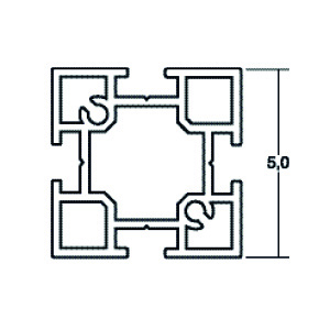 ACHTE Aluminiumprofil 10.76 Zeichnung ACHTE Aluminiumprofil 10.76 Zeichnung