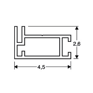 ACHTE Aluminiumprofil 20.70 Zeichnung ACHTE Aluminiumprofil 20.70 Zeichnung