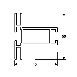 ACHTE Aluminiumprofil 20.72 Zeichnung ACHTE Aluminiumprofil 20.72 Zeichnung