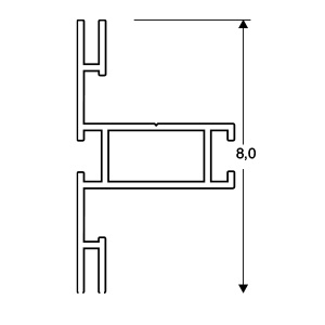 ACHTE Aluminiumprofil 20.73 Zeichnung ACHTE Aluminiumprofil 20.73 Zeichnung