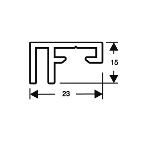 ACHTE Aluminiumprofil 20.74 Zeichnung ACHTE Aluminiumprofil 20.74 Zeichnung