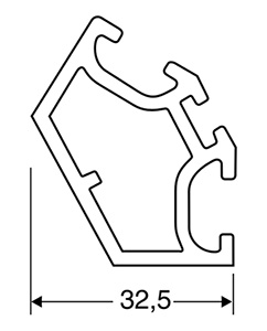 ACHTE Aluminiumprofil SP-02 Zeichnung ACHTE Aluminiumprofil SP-02 Zeichnung