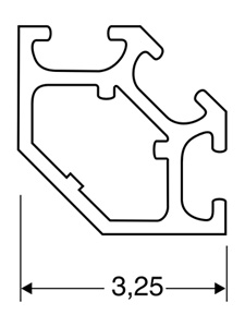 ACHTE Aluminiumprofile SP-03 Zeichnung ACHTE Aluminiumprofile SP-03 Zeichnung