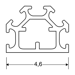 ACHTE Aluminiumprofil SP05 Zeichnung ACHTE Aluminiumprofil SP05 Zeichnung