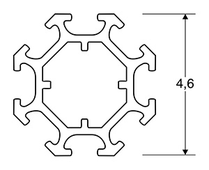 ACHTE Aluminiumprofil SP08 Zeichnung ACHTE Aluminiumprofil SP08 Zeichnung